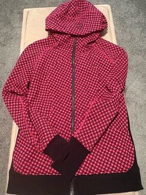 Lululemon Vintage Black and Pink Scuba Jacket